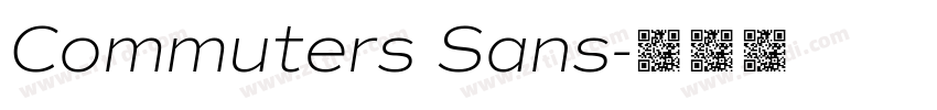 Commuters Sans字体转换
